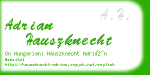 adrian hauszknecht business card